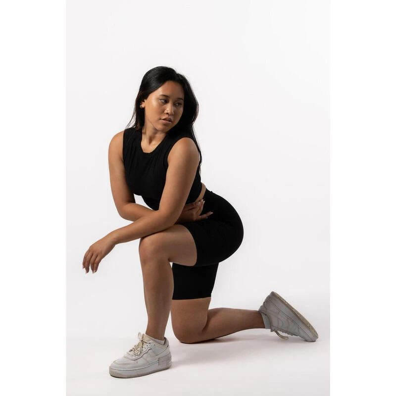Aansluitende Tank Top 'Body' - Fitness - Dames - Zwart 2 Aansluitende Tank Top 'Body' - Fitness - Dames - Zwart - Afbeelding 2