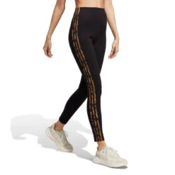 Adidas Essentials 3-Stripes Animal Print Dames Legging -Regatta Verkoopwinkel adidas essentials 3 stripes animal print dames legging 3