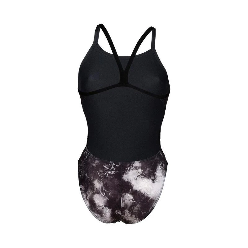 Arena Damesbadpak Met Allover Challenge Back - Zwart/Zwart Multi 4 Arena Damesbadpak Met Allover Challenge Back - Zwart/Zwart Multi - Afbeelding 4
