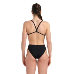 Arena Gemarmerd Halterbadpak - Zwart/Multi