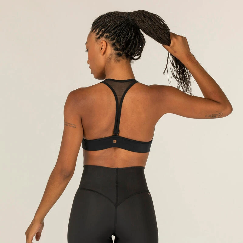 Bikinitop Voor Surfen Isa Verstelbaar Rugbandje Zwart 3 Bikinitop Voor Surfen Isa Verstelbaar Rugbandje Zwart - Afbeelding 3