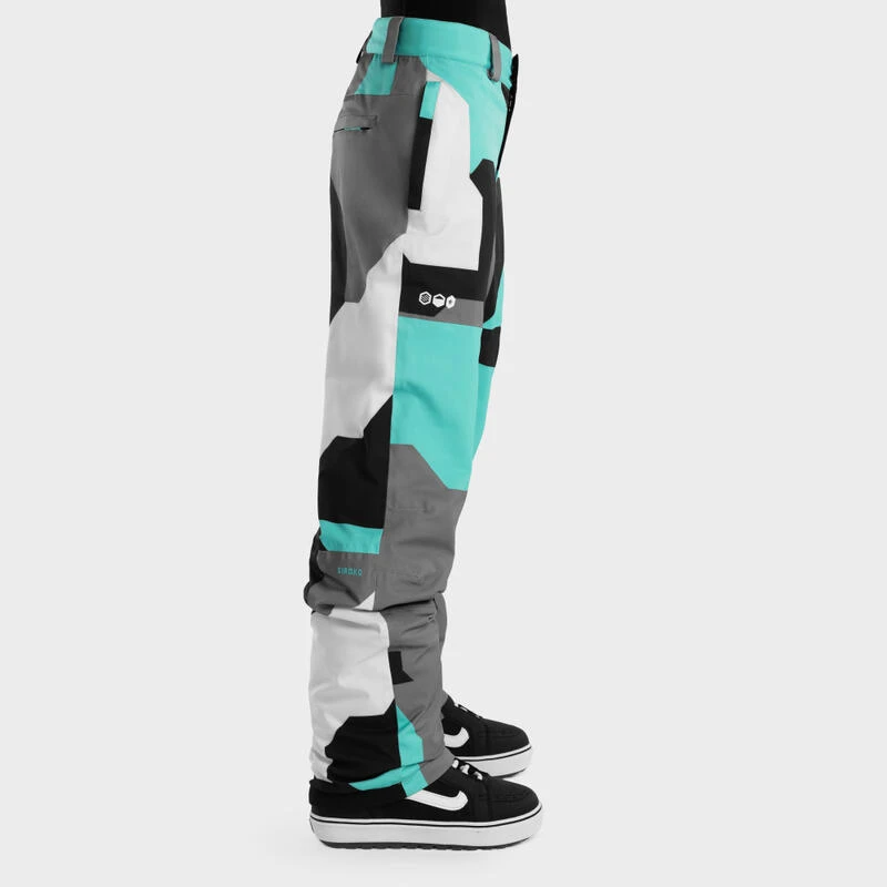 Broek Wintersport SIROKO Sleet-W Turquoise Dames 3 Broek Wintersport SIROKO Sleet-W Turquoise Dames - Afbeelding 3