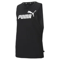 Essentials Logo Cut Off Tanktop Dames PUMA