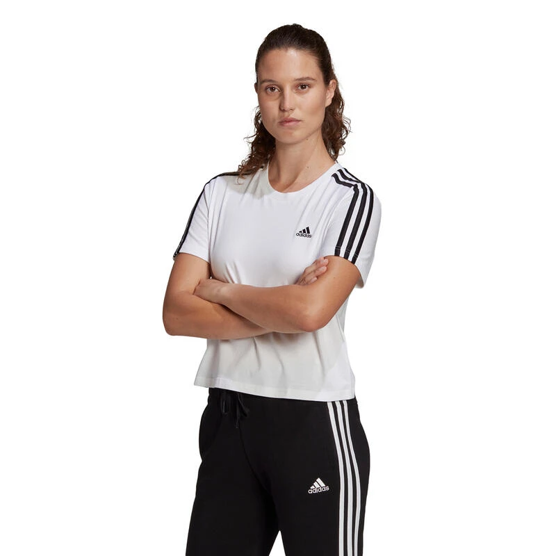 ADIDAS Essentials Loose 3-Stripes Cropped T-shirt 3 ADIDAS Essentials Loose 3-Stripes Cropped T-shirt - Afbeelding 3