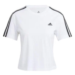 ADIDAS Essentials Loose 3-Stripes Cropped T-shirt
