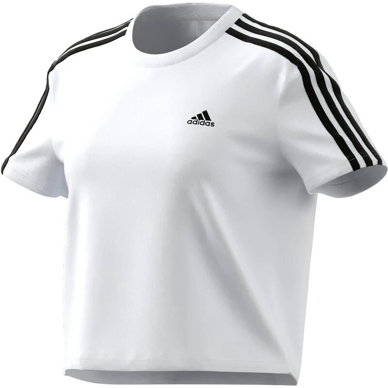 ADIDAS Essentials Loose 3-Stripes Cropped T-shirt 4 ADIDAS Essentials Loose 3-Stripes Cropped T-shirt - Afbeelding 4