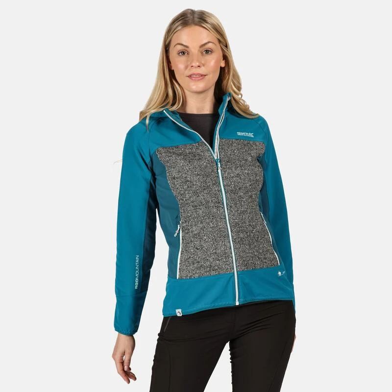 Regatta Garn Dames Hiking Jas - Donkerblauw / Grijs / Geel 5 Regatta Garn Dames Hiking Jas - Donkerblauw / Grijs / Geel - Afbeelding 5