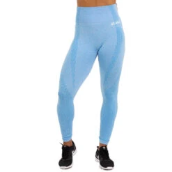 Naadloze Reflex Fitness-legging Voor Dames, Blauw