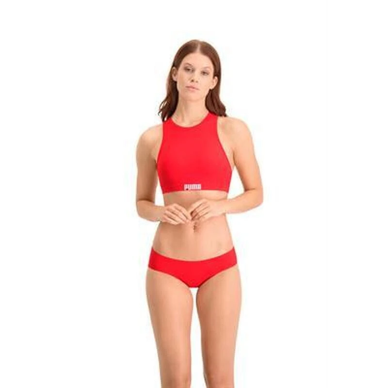Puma Bikinibroekje Dames Hipster Rood 5 Puma Bikinibroekje Dames Hipster Rood - Afbeelding 5
