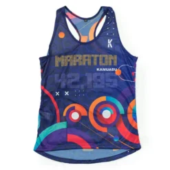 RUNNING SHIRT #MARATON 2.0 RUN DAMES - KAMUABU Kleur BLAUW 90grs STRAPS -Regatta Verkoopwinkel running shirt maraton 20 run dames kamuabu kleur blauw 90grs straps 4