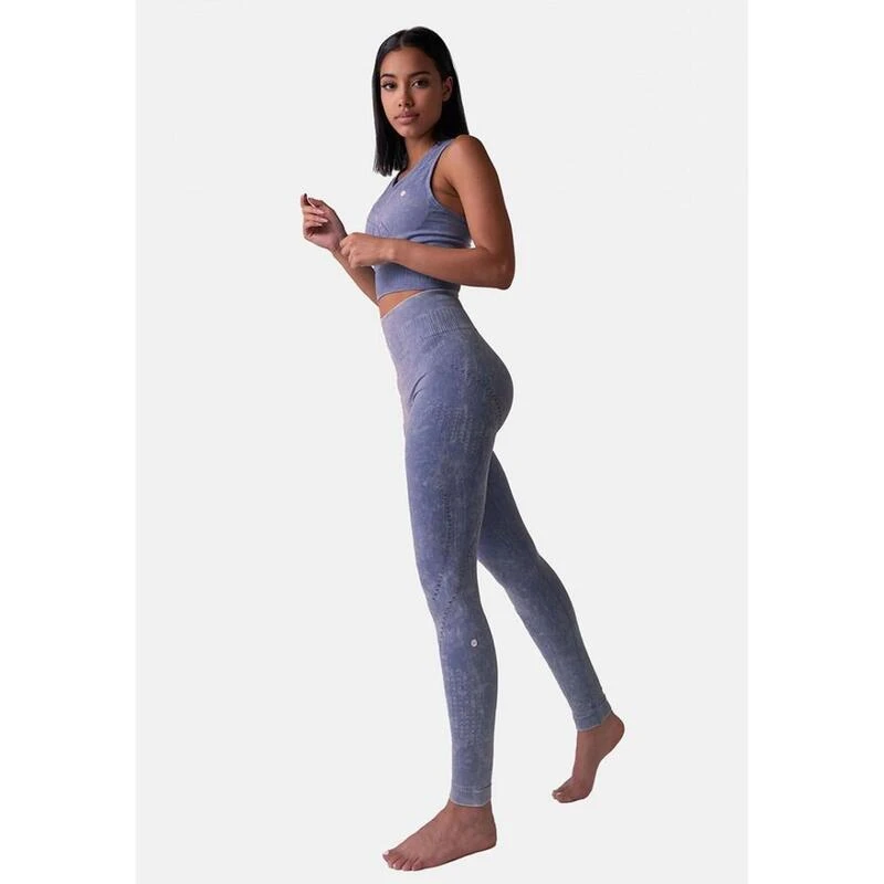 Set Legging + Top Naadloze Hoge Taille Dames Stone 2 Set Legging + Top Naadloze Hoge Taille Dames Stone - Afbeelding 2