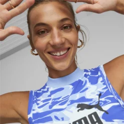 Summer Splash Bedrukte Tanktop Voor Dames PUMA -Regatta Verkoopwinkel summer splash bedrukte tanktop voor dames puma 2