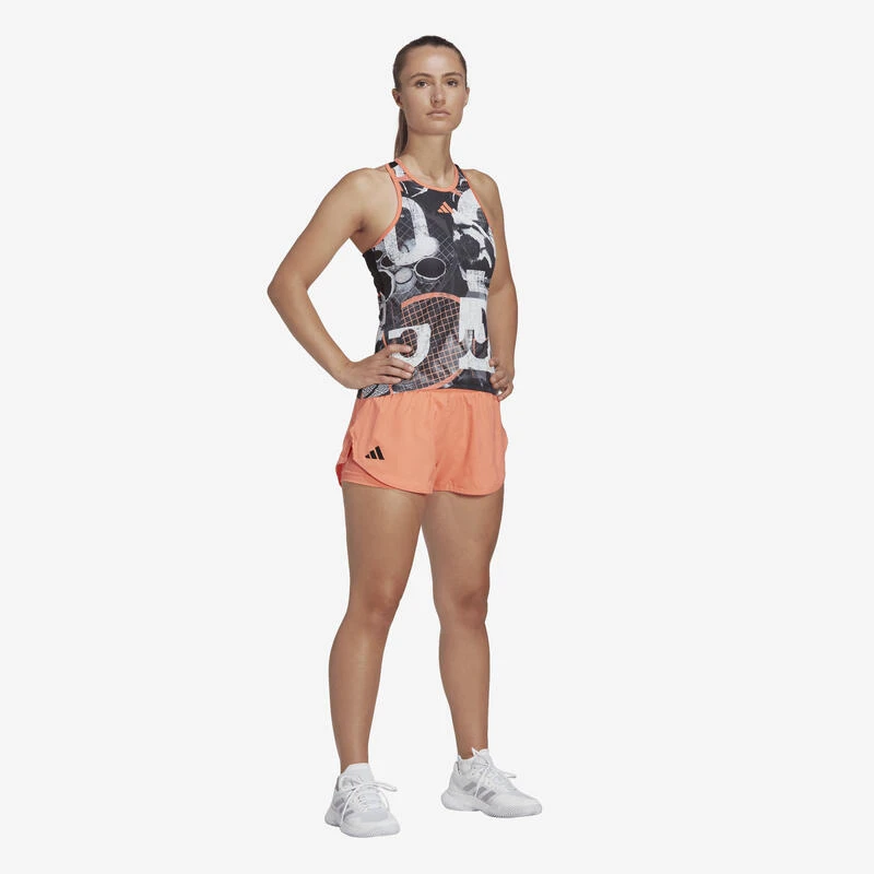 ADIDAS Tennistop Voor Dames Zwart Wit Graphic 2 ADIDAS Tennistop Voor Dames Zwart Wit Graphic - Afbeelding 2