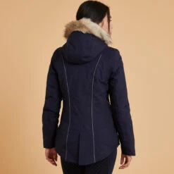 Warme En Waterdichte Damesjas Voor Ruitersport 580 Petrolgroen -Regatta Verkoopwinkel warme en waterdichte jas voor paardrijden dames 580 marineblauw 13