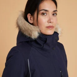 Warme En Waterdichte Damesjas Voor Ruitersport 580 Petrolgroen -Regatta Verkoopwinkel warme en waterdichte jas voor paardrijden dames 580 marineblauw 2