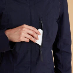 Warme En Waterdichte Damesjas Voor Ruitersport 580 Petrolgroen -Regatta Verkoopwinkel warme en waterdichte jas voor paardrijden dames 580 marineblauw 3