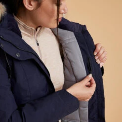 Warme En Waterdichte Damesjas Voor Ruitersport 580 Petrolgroen -Regatta Verkoopwinkel warme en waterdichte jas voor paardrijden dames 580 marineblauw 5