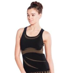 Yoga Tanktop 70% Organisch Katoen Naadloos, Yoga Top Geïntegreerde Ondersteuning